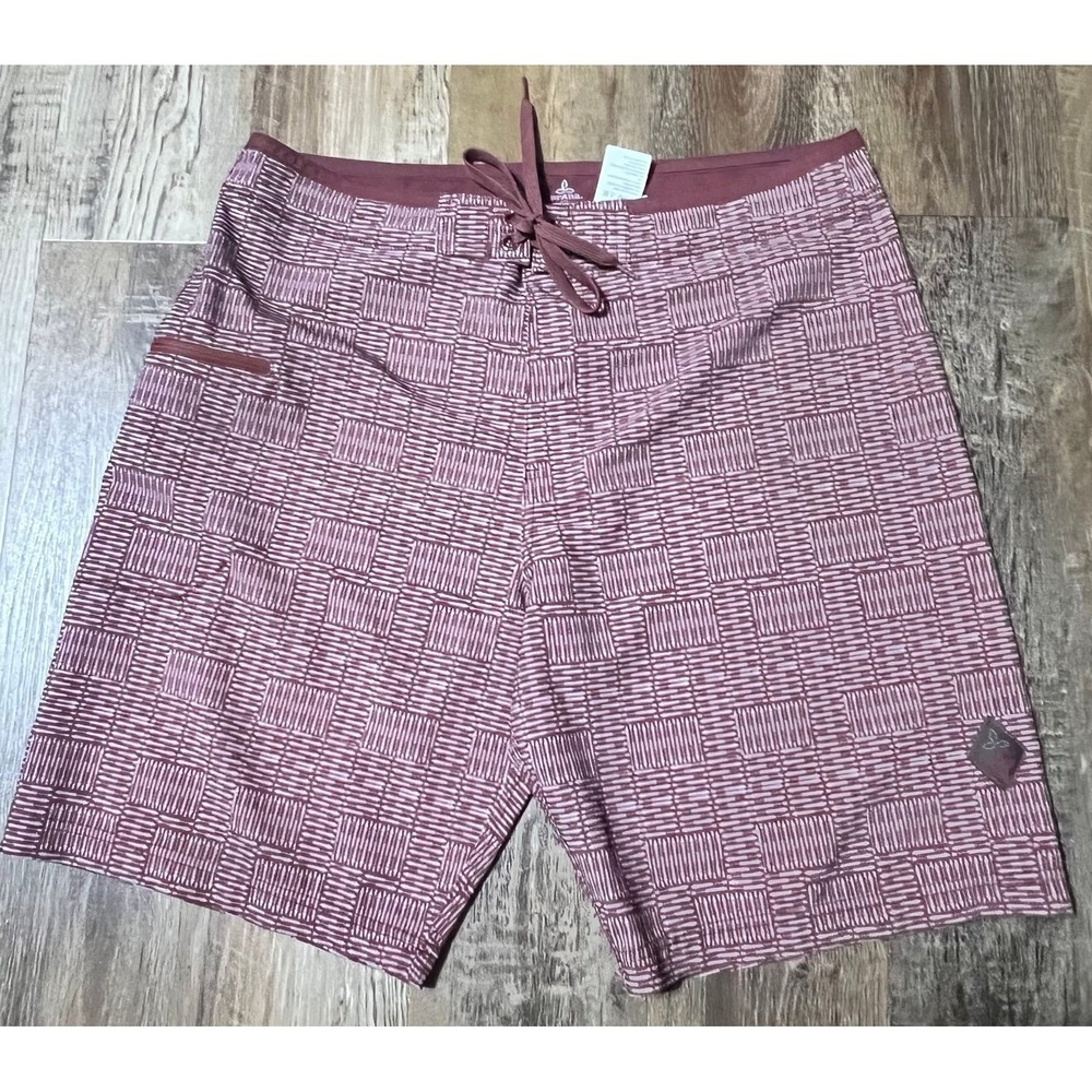 Prana - Catalyst Board Shorts Swim Trunks Patterned Size 34 SPF 50 Men's
